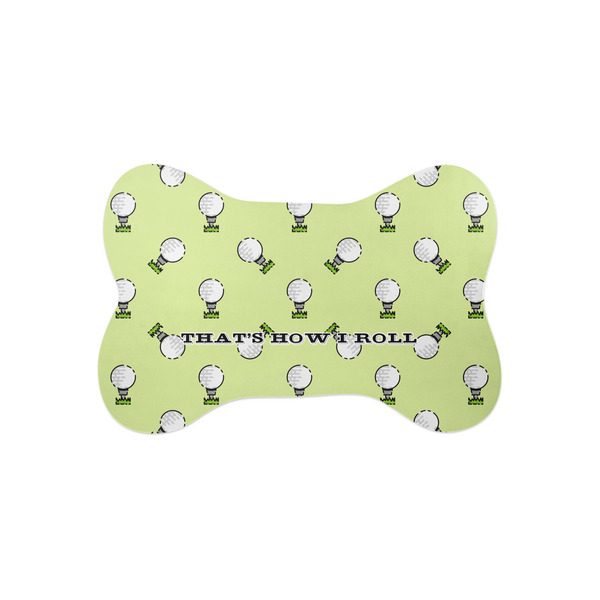 Custom Golf Bone Shaped Dog Food Mat (Small) (Personalized)