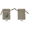 Golf Small Burlap Gift Bag - Front Approval