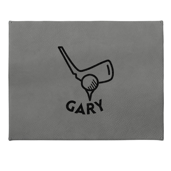 Golf Small Engraved Gift Box with Leather Lid - Approval