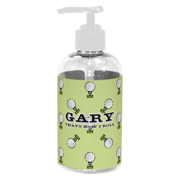 Custom Golf Plastic Soap / Lotion Dispenser (8 oz - Small - White) (Personalized)
