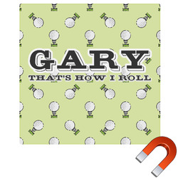 Golf Square Car Magnet - 6" (Personalized)