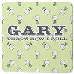 Golf Square Rubber Backed Coaster (Personalized)