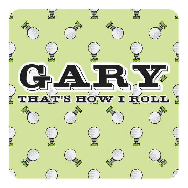 Custom Golf Square Decal - Small (Personalized)