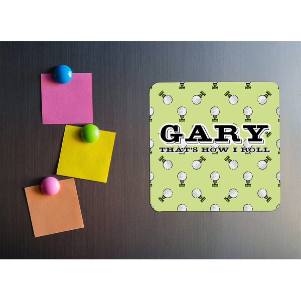 Golf Square Fridge Magnet - LIFESTYLE