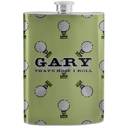 Golf Stainless Steel Flask (Personalized)