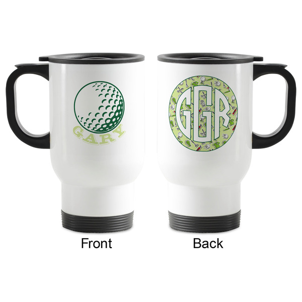 Golf Stainless Steel Travel Mug with Handle - Apvl
