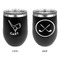 Golf Stainless Wine Tumblers - Black - Double Sided - Approval