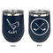 Golf Stainless Wine Tumblers - Navy - Double Sided - Approval
