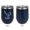 Golf Stainless Wine Tumblers - Navy - Single Sided - Approval