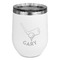 Golf Stainless Wine Tumblers - White - Single Sided - Front