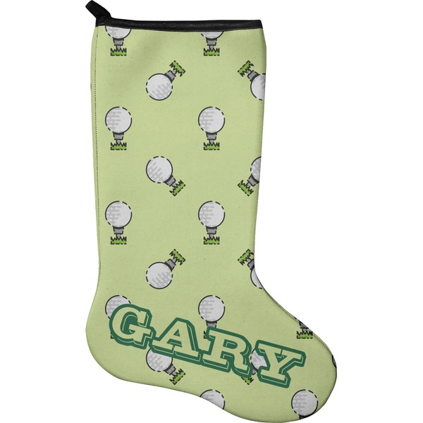 Custom Golf Holiday Stocking - Neoprene (Personalized)