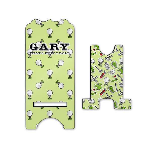 Golf Stylized Phone Stand - Front & Back - Small