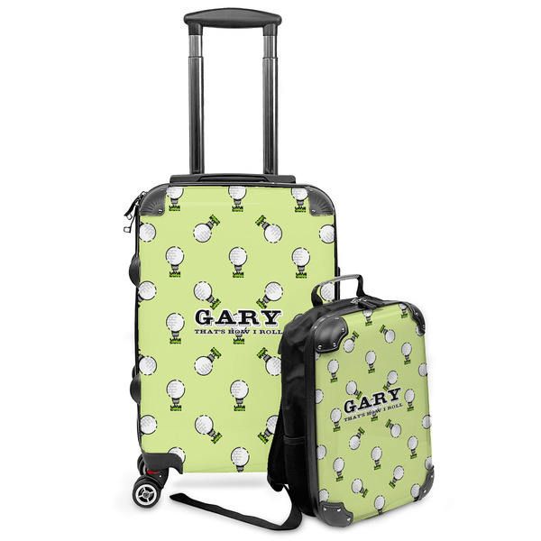 Custom Golf Kids 2-Piece Luggage Set - Suitcase & Backpack (Personalized)