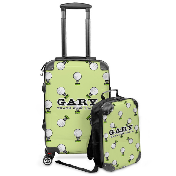 Custom Golf Kids 2-Piece Luggage Set - Suitcase & Backpack (Personalized)