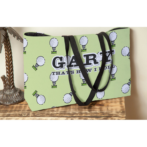 Golf Tote w/Black Handles - Lifestyle View