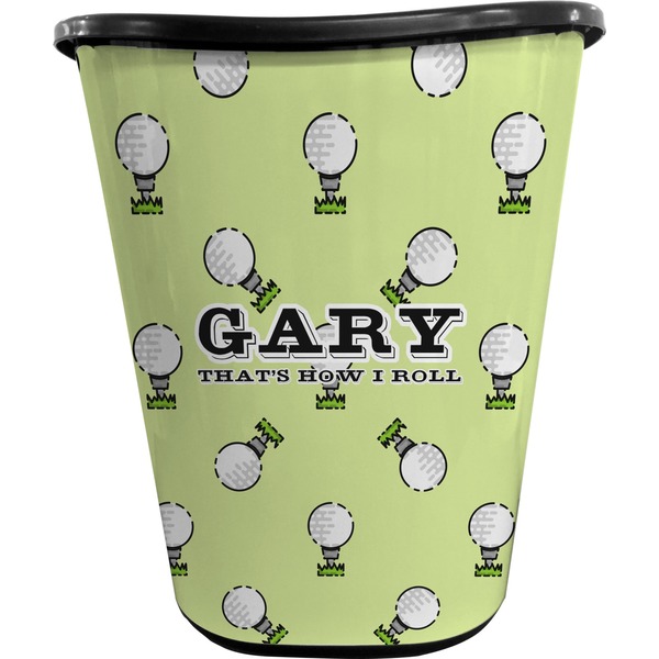 Golf Trash Can Black