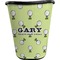 Golf Waste Basket - Single Sided (Black) (Personalized)