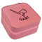 Golf Travel Jewelry Boxes - Leather - Pink - Angled View