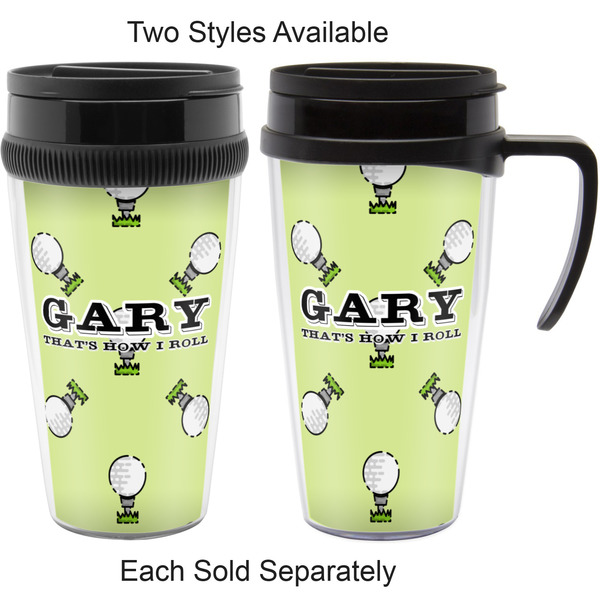 Golf Travel Mugs - with & without Handle