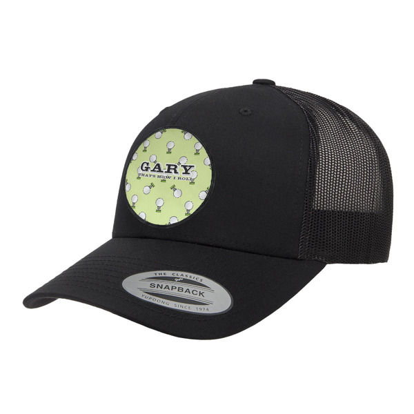 Custom Golf Trucker Hat - Black (Personalized)