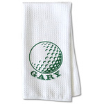Golf Kitchen Towel - Waffle Weave - Partial Print (Personalized)