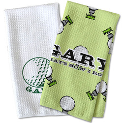 Golf Kitchen Towel - Waffle Weave (Personalized)