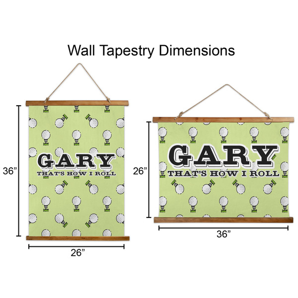 Golf Wall Hanging Tapestries - Parent/Sizing