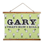 Golf Wall Hanging Tapestry - Wide (Personalized)