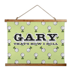 Golf Wall Hanging Tapestry - Wide (Personalized)