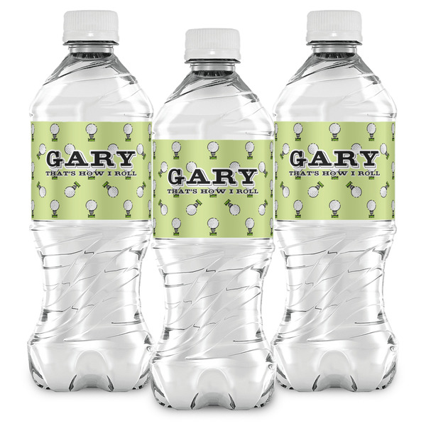 Golf Water Bottle Labels - Front View