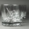 Golf Whiskey Glasses Set of 4 - Engraved Front