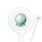 Golf White Plastic 5.5" Stir Stick - Round - Closeup