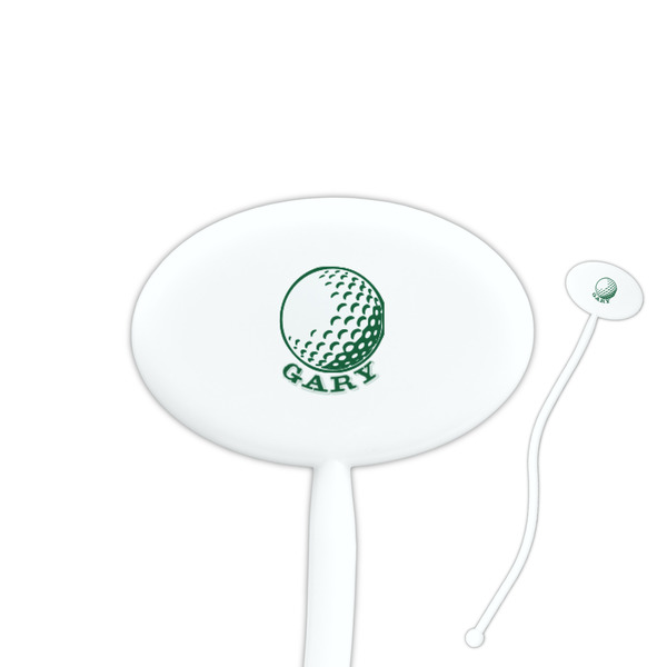 Custom Golf Oval Plastic Stir Sticks (Personalized)