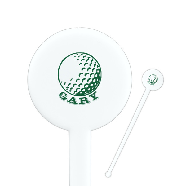 Custom Golf Round Plastic Stir Sticks (Personalized)