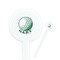 Golf White Plastic 7" Stir Stick - Round - Closeup