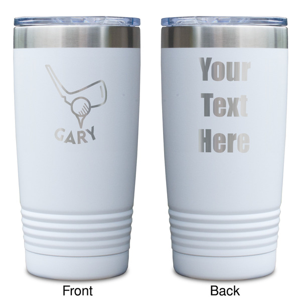 Golf White Polar Camel Tumbler - 20oz - Double Sided - Approval