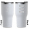 Golf White RTIC Tumbler - Front and Back