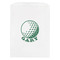 Golf White Treat Bag - Front View