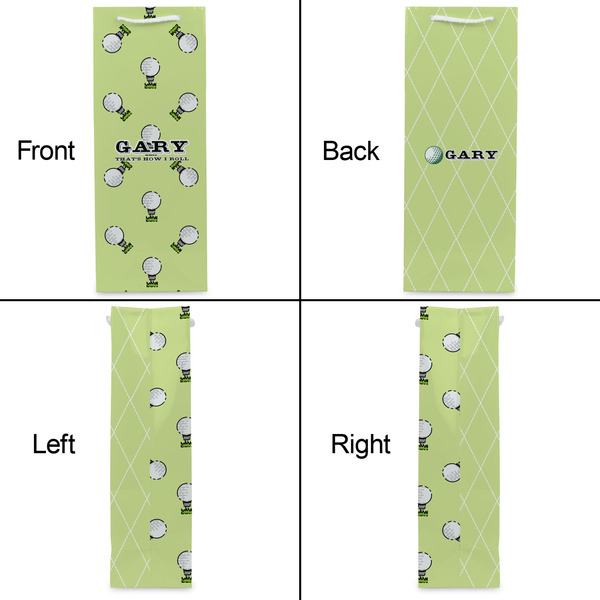 Golf Wine Gift Bag - Gloss - Approval