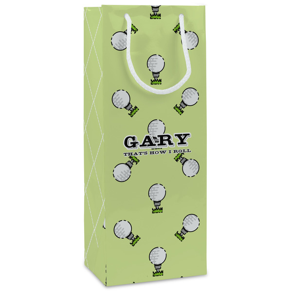 Custom Golf Wine Gift Bags (Personalized)