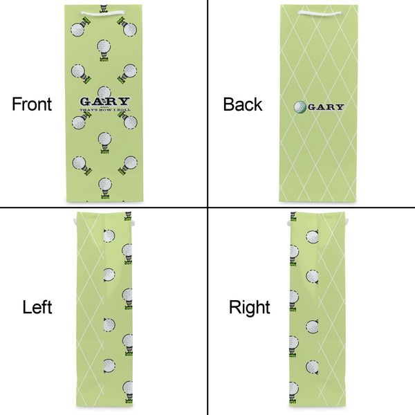 Golf Wine Gift Bag - Matte - Approval