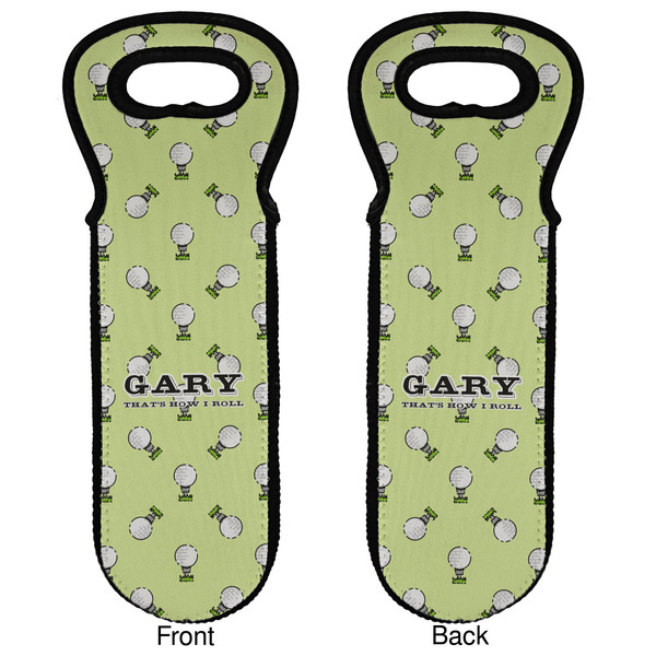 Golf Wine Tote Front & Back