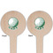 Golf Wooden 4" Food Pick - Round - Double Sided - Front & Back