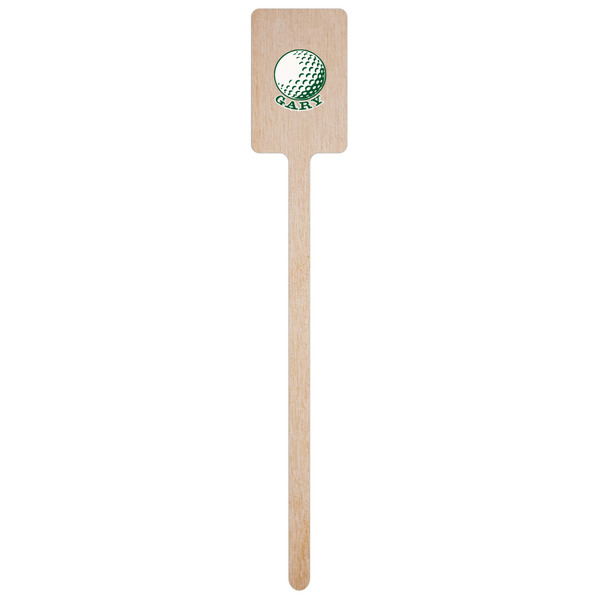 Golf Wooden 6.25" Stir Stick - Rectangular - Single Stick