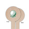 Golf Wooden 6" Food Pick - Round - Single Sided - Front & Back