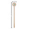 Golf Wooden 6" Stir Stick - Round - Dimensions