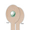 Golf Wooden Food Pick - Oval - Single Sided - Front & Back