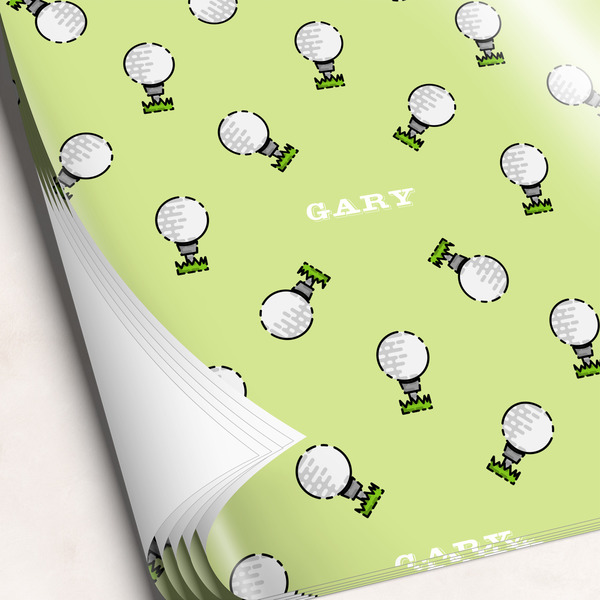 Custom Golf Wrapping Paper Sheets (Personalized)