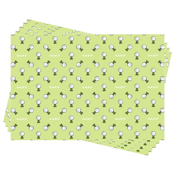 Golf Wrapping Paper - Front & Back - Sheets Approval