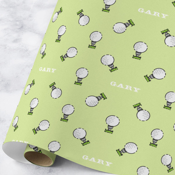 Custom Golf Wrapping Paper Roll - Large - Matte (Personalized)